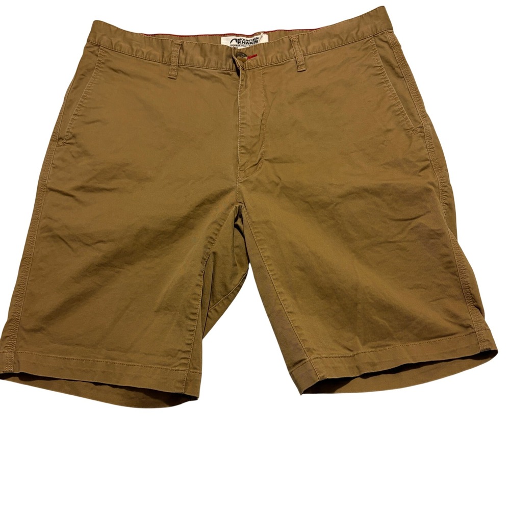 Mountain Khakis Mens Jackson Chino Shorts Slim Fit Brown 35x10 11919
